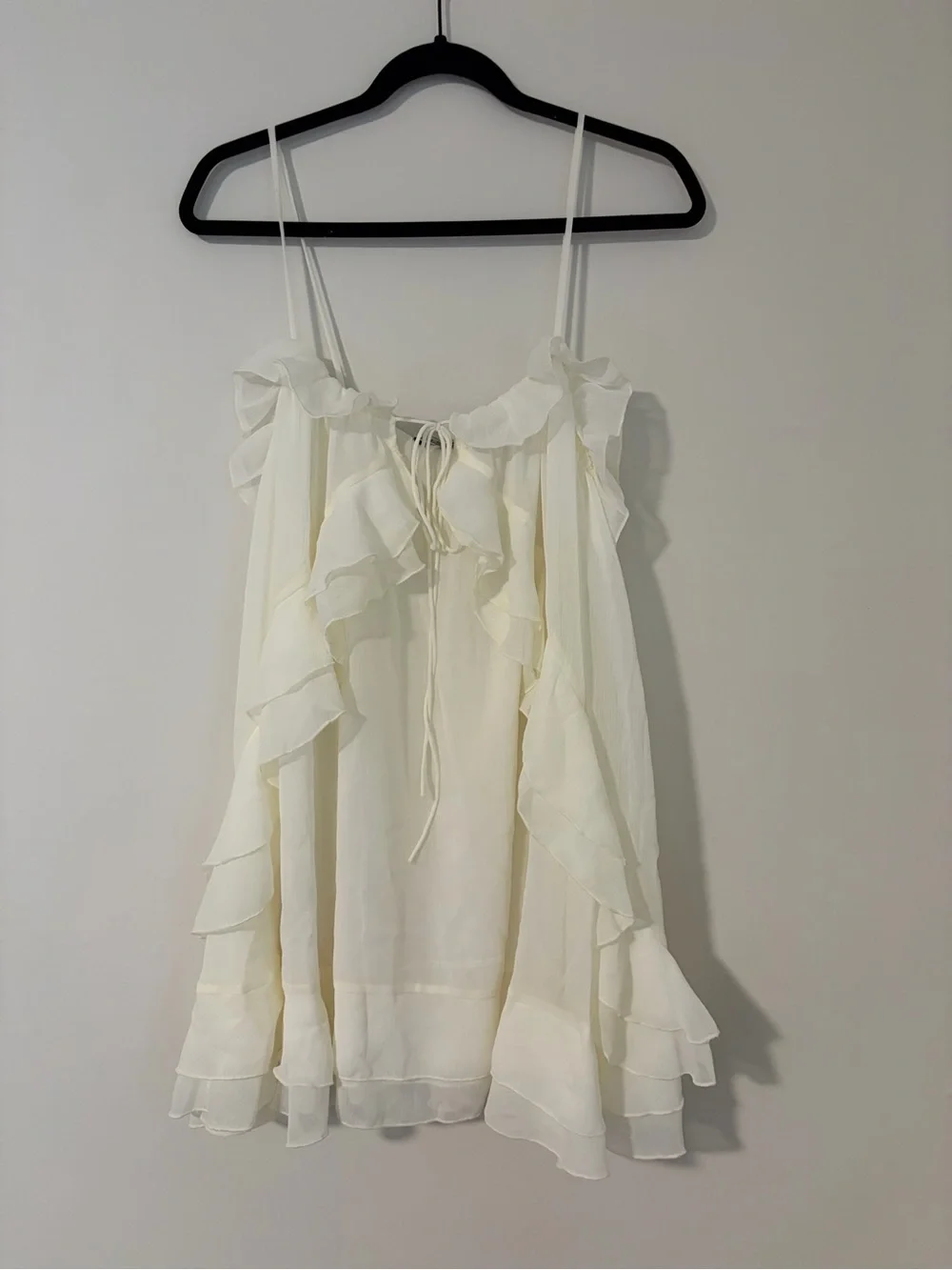 Lioness Ethereal Ruffle Mini Dress White - Picture 5 of 7